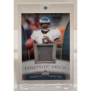 2006 Upper Deck Exquisite Silver 37/50 Donovan McNabb Patch RARE Eagles NM